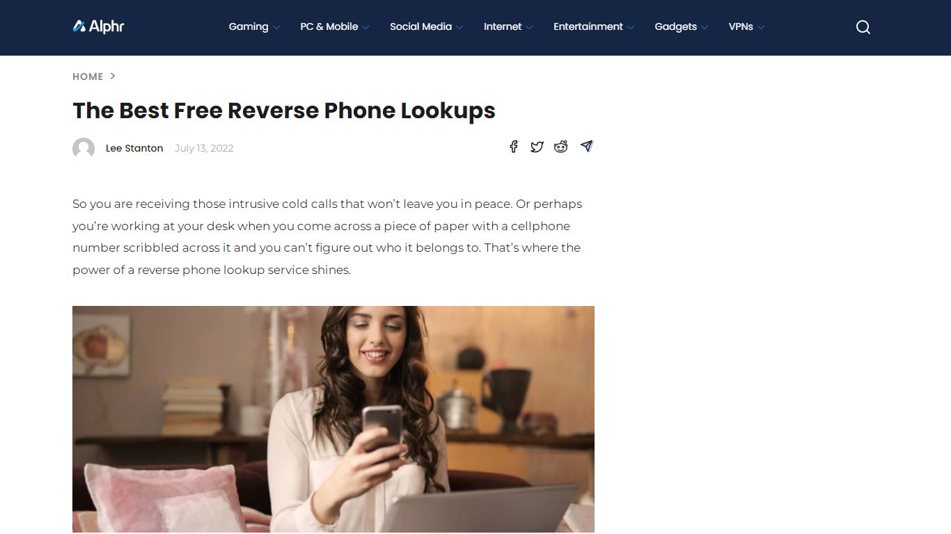 The Best Free Reverse Phone Lookups - Alphr
